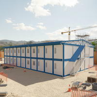 Cabine modulaire durable en panneaux sandwich contemporaine pour chantier de construction et hébergement extérieur