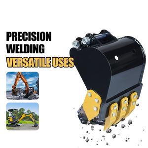 Accessoires avancés pour mini-excavatrices : Godet à dents en acier de 300 mm, robuste et résistant à l'usure, pour excavatrices de 5 tonnes, idéal pour les travaux agricoles, le creusement de fossés et le dragage, à faible coût. - Product Image 3