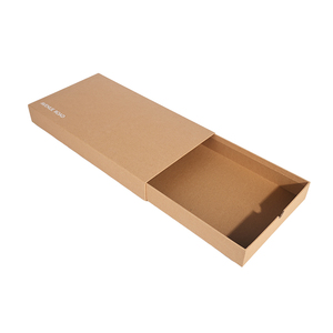 Custom Logo Digital <b>Printing</b> Brown Kraft Cufflink Pull-Out Sleeve Drawer Box with Accessories for Jewelry <b>Packaging</b> - Product Image 3