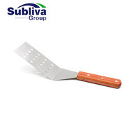 Tournevis percé en acier inoxydable avec manche en bois Lame de 20.4x7.2cm