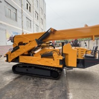 Mini-grue araignée chenillée à essence de 5 tonnes, grue araignée à flèche articulée électrique de 1 tonne avec nacelle de travail, fabrication chinoise
