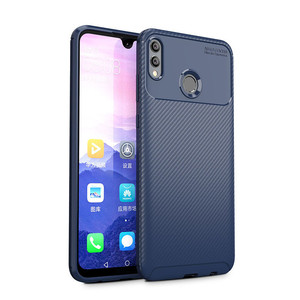 Silicone Business uomini d'affari fibra di carbonio Texture Business cassa del telefono cellulare per Huawei <span class=keywords><strong>Honor</strong></span> - Product Image 2