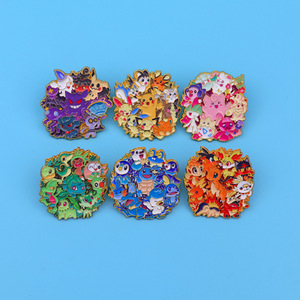 Broches en métal émaillé de haute qualité, style dessin animé, collection créative, artisanat, accessoires vestimentaires, épingles de revers en métal émaillé dur, thème <span class=keywords><strong>Pokémon</strong></span> - Product Image 4