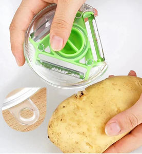 Rallador de Verduras Tres en Uno Syh1099, Utensilios de Cocina, Pelador de Frutas y Patatas Giratorio - Product Image 6