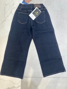 Jeans a Gamba Larga Blu Scuro da <span class=keywords><strong>Donna</strong></span> <span class=keywords><strong>Taglie</strong></span> <span class=keywords><strong>Forti</strong></span>, <span class=keywords><strong>Vita</strong></span> Alta Elasticizzata, <span class=keywords><strong>Pantaloni</strong></span> <span class=keywords><strong>in</strong></span> Denim 360 °   <span class=keywords><strong>Pantaloni</strong></span> casual elasticizzati che non sbiadiscono - Product Image 2