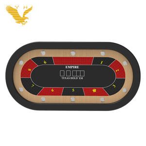 Doreyh — <span class=keywords><strong>Table</strong></span> de jeu en bois massif, plateau de <span class=keywords><strong>Poker</strong></span>, jeu Texas, pour 10 personnes, utilisé - Product Image 3