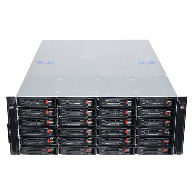 Factory Selling 4U 3.5-Inch Hdd Tray Rackmount Server Chassis Industrial Rack Computer Enclosure 24bay Hotswap