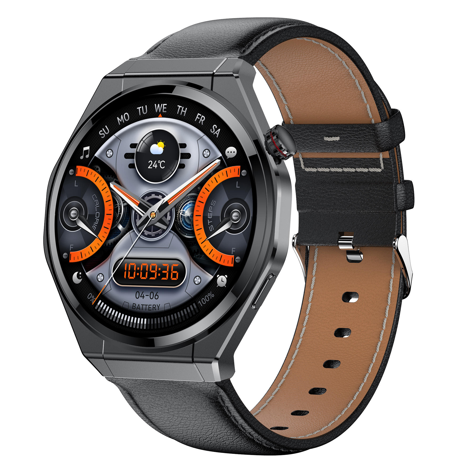 Ultra-Thin HK5 Smart Watch Blood Oxygen Blood Pressure 1.43inch Amoled Screen Voice Assistant BT Call Men Sport Smart Watch 2026