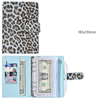 Carnet de voyage personnalisé en cuir PU format A6, organiseur de documents, petit classeur, portefeuille, classeur à 6 anneaux pour femmes