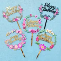 1 Peça Enfeite De Bolo Borboleta Com Glitter Topper De Cupcake Borboleta  Feliz Aniversário Decorações De Bolo De Aniversário De Borboleta Para