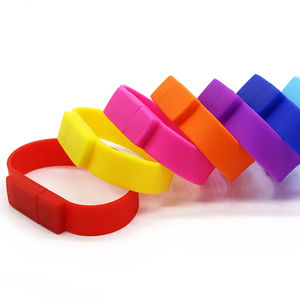 Bracelet en caoutchouc 16 Go, disque <span class=keywords><strong>flash</strong></span> USB 32 Go, bracelet en PVC, clé USB avec logo, cadeau imprimé, disque <span class=keywords><strong>flash</strong></span> USB en silicone, usine - Product Image 1