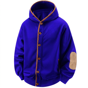 Sudadera con capucha extragrande para hombre, con cremallera, estilo deportivo, informal, para otoño - Product Image 1