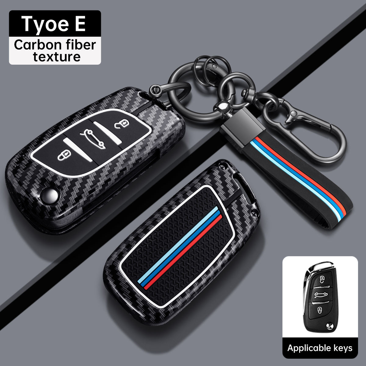 Type E-Gun couleur + boucle de corde en silicone