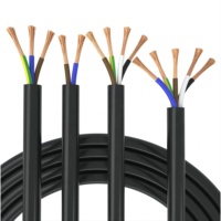 Câble flexible en PVC haute température H07RN-F H05RN-F en cuivre massif, 2, 3, 4, 5 conducteurs, 1,5 mm, 2,5 mm, 4 mm, 6 mm, 450/750V