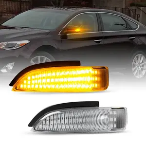 Lentille claire LED miroir clignotants réflecteur latéral pour Toyota AURIS AQUA PRIUS VITZ AVALON CAMRY ALTIS COROLLA YARIS