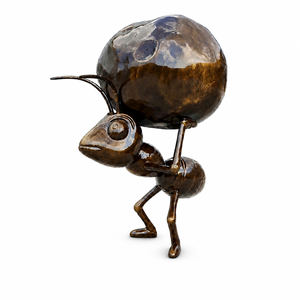 Grande <span class=keywords><strong>Statua</strong></span> di Formica con Sfera, Scultura Animale Moderna per Parchi a Tema, Centri Commerciali, Resort e Decorazioni per la Casa - Product Image 1