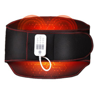 Ceinture de massage chauffante en graphène pour la taille et l'abdomen, fonction musicale, trois réglages de température, soutien lombaire chauffant et protecteur de l'utérus