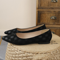 Nouvelles chaussures plates pour femmes Y 36-45, élégantes et délicates, à bout pointu et motif imprimé