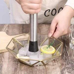 Stainless Steel Crushed Ice Hammer Multifunctional Popsicle Sticks Cocktail Swizzle Stick Fruit Lemon Muddle Pestle <b>Bar</b> <b>Tools</b> - Product Image 1