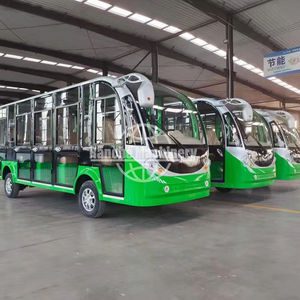 Mini autobús turístico eléctrico de lujo de 11-14 plazas con techo extraíble para Turismo de Ciudad/playa precio competitivo - Product Image 1