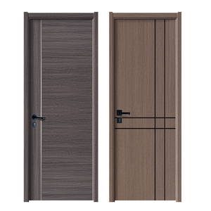 Puerta de Dormitorio Personalizada del Mejor Fabricante de China, Puertas Interiores Pintadas, Puerta de Madera de Estilo Rústico para Habitación - Product Image 4
