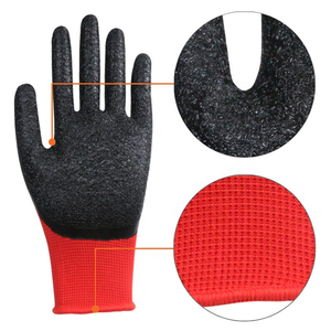 लेपित अनुकूलित 13 गेज निर्बाध पॉलिएस्टर कपास लाइनर काले औद्योगिक सुरक्षा लेटेक्स लेटेक्स - Product Image 4