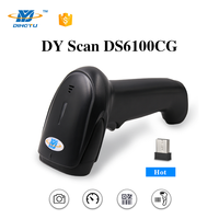DYscan, lector de código QR 2D portátil, escaneo automático, Terminal POS, 2,4G, escáner de código de barras inalámbrico, Dongle, USB/BT LED, Compatible con Android