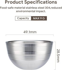 Cápsula de Café Reutilizable de Metal HAILASRE de <span class=keywords><strong>150</strong></span> ml para Vertuoline Next (1 Cápsula + 2 Filtros) - Product Image 3