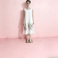 Robe longue ample décontractée pour femme, imprimé ethnique africain, sans manches, idéale pour l'été et les vacances à la plage - SJ015 (3,65 $)