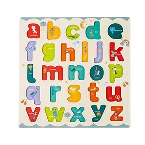Jouet de puzzle en bois personnalisé avec l'alphabet, jouet éducatif précoce pour apprendre les lettres, jouets de <span class=keywords><strong>peinture</strong></span> pour enfants - Product Image 2