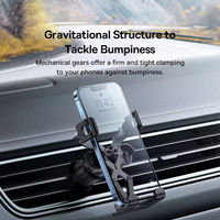 Baseus-Support de téléphone portable pour voiture, pour iPhone, Samsung Gravity, Gps, flexible