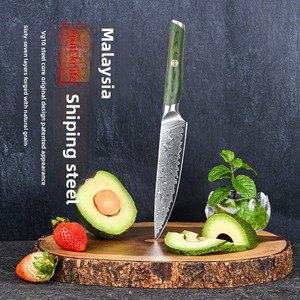 Cuchillo de Frutas Verde Damasco <span class=keywords><strong>Global</strong></span> Export, Afilado, Multiusos, de Calidad Comercial, Estilo Occidental, en Stock - Product Image 1