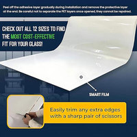 Elektro chrome transparente Fenster folie Selbst klebende Pdlc Smart Glass Folie Elektrische Privatsphäre Dimmen Glas folie Pdlc