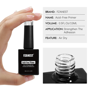 FZANEST UV Gels <span class=keywords><strong>Agent</strong></span> de liaison supérieur à séchage rapide Empêche l'écaillage Apprêt non acide Gel acrylique Vernis à ongles Solution d'apprêt pour ongles - Product Image 2