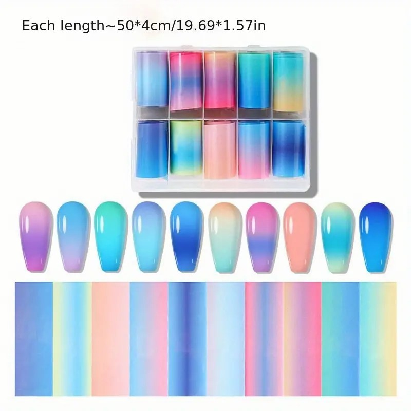 Lámina de Uñas de Color Neón