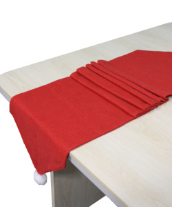 <span class=keywords><strong>Chemin</strong></span> de <span class=keywords><strong>table</strong></span> de noel <span class=keywords><strong>rouge</strong></span> personnalisé noce pour tables rondes - Product Image 2