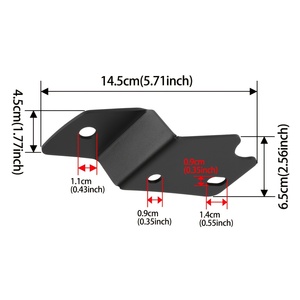 Soporte de Fijación para Faros Antiniebla Delanteros, Modificación del Soporte de Luz para Pilar A, Compatible con Modelos Ford <span class=keywords><strong>Bronco</strong></span> 21-26 - Product Image 2