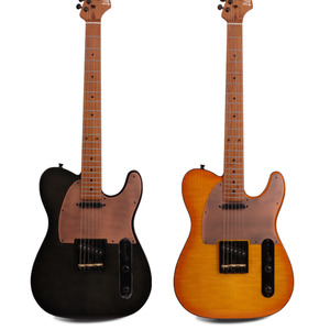 <span class=keywords><strong>Guitarra</strong></span> al por Mayor de Gama Alta TL con Cuerpo Brillante de Chapa de Arce Flameado Real, Mástil Satinado de Arce Flameado, Pastilla Alnico <span class=keywords><strong>V</strong></span>, 22 Trastes y Herrajes Cromados - Product Image 6