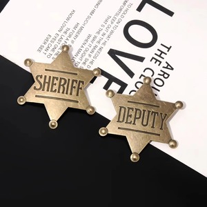 Multiusos She Riff Badge <span class=keywords><strong>Western</strong></span> Cosplay Party Accesorios Vintage Collectible Souvenir Pins - Product Image 3