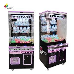 Filipinler sıcak satış pençeli vinç otomat oyun makinesi montajlı eğlence merkezi oyuncak pençe makinesi satılık