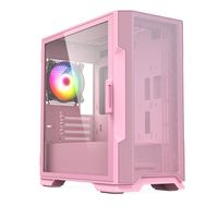 Hot Selling Factory Oem Custom Pink Micro Tower& ATX HD USB3.0 Matx Computer Case Tempered Glass for Gaming Pc case