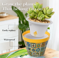 Pot de fleurs 3D style européen, vase en plastique, kit de bricolage, artisanat écologique, art déco, décoration moderne pour la maison, pour les amateurs de fleurs, fête des mères