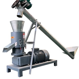 Machine de traitement automatique de la biomasse à matrice plate verticale 380 V pour granulés de bois et sciure de bois - Product Image 1