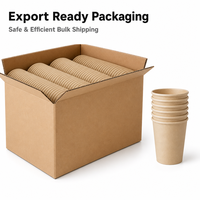 Gobelets en papier kraft à paroi simple 6oz, jetables, pour café chaud, avec logo personnalisé imprimé, écologiques