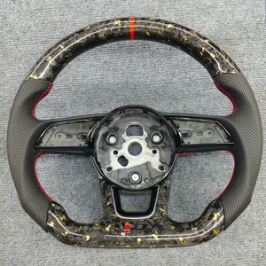 Volante de Fibra de Carbono Brillante YTcarbon de Envío Rápido para <span class=keywords><strong>Audi</strong></span> Q7 4L Q8 4M <span class=keywords><strong>E</strong></span>-<span class=keywords><strong>Tron</strong></span> <span class=keywords><strong>Sportback</strong></span> - Product Image 5