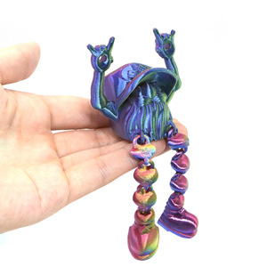 Gnomo Navideño Impreso en 3D, Adorno para Coche con Articulaciones Móviles, Decoración de Duende, Regalo Creativo, Acabado Metálico, Hasta 3.9 Pulgadas - Product Image 3