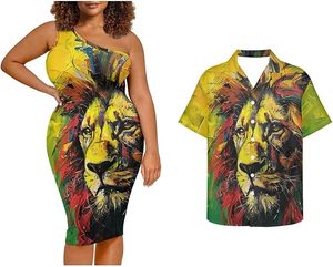 Vêtements à thème drapeau jamaïcain, tenues assorties pour couple, tenues jamaïcaines, tenues assorties pour couples, tenues d'été - Product Image 5