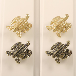 Money Turtle Brass <strong>Door</strong> for Cabinets, Children's Bedrooms, and Wardrobes Pulls. - Product Image 5