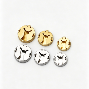 Basi per bottoni in metallo vuote in 3 misure, senza cuciture, per gemelli da camicia, bottoni decorativi rotondi in ottone semplici per gioielli fai da te e artigianato - Product Image 6