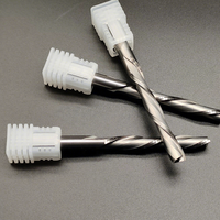 Grewin Tools Fraise à compression monobrin à hélice de 45°, revêtement DLC, HRC55, en carbure, pour routeur CNC et bois, OEM 1 Milling